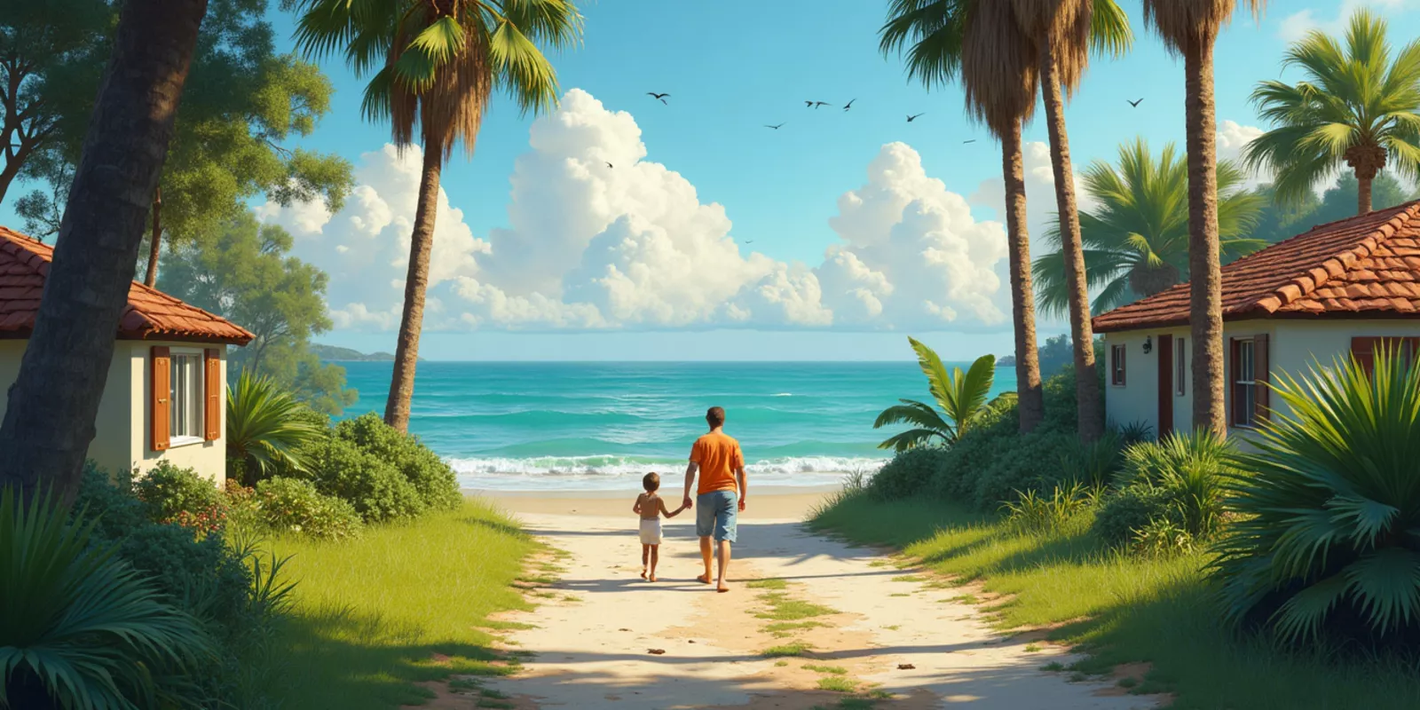 Familias que huyen de la costa hacia Ocala